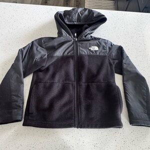 The North Face Kids Black Hooded Puffer-Fleece Jacket